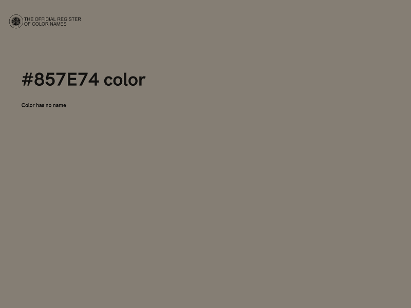 #857E74 color image