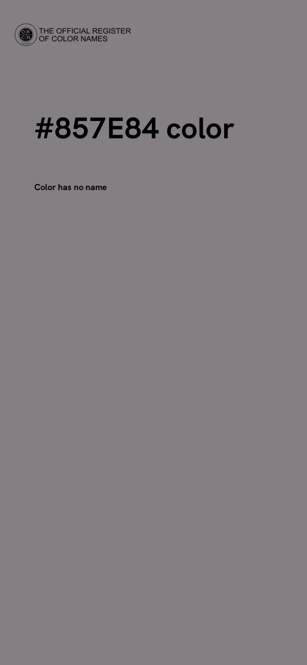 #857E84 color image