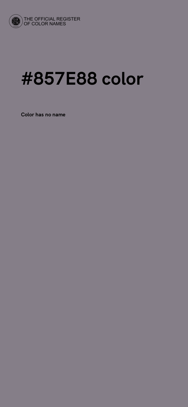 #857E88 color image