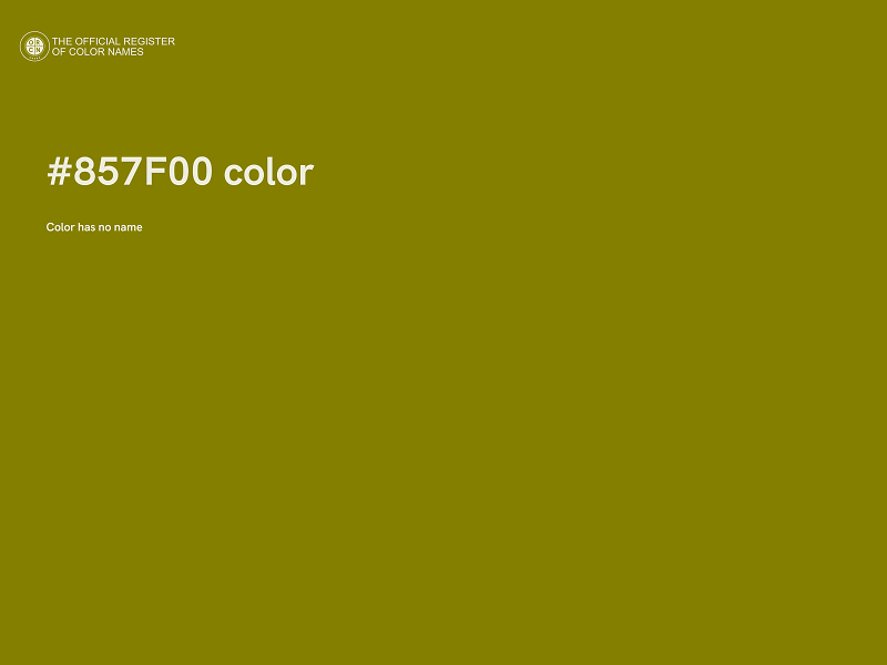 #857F00 color image