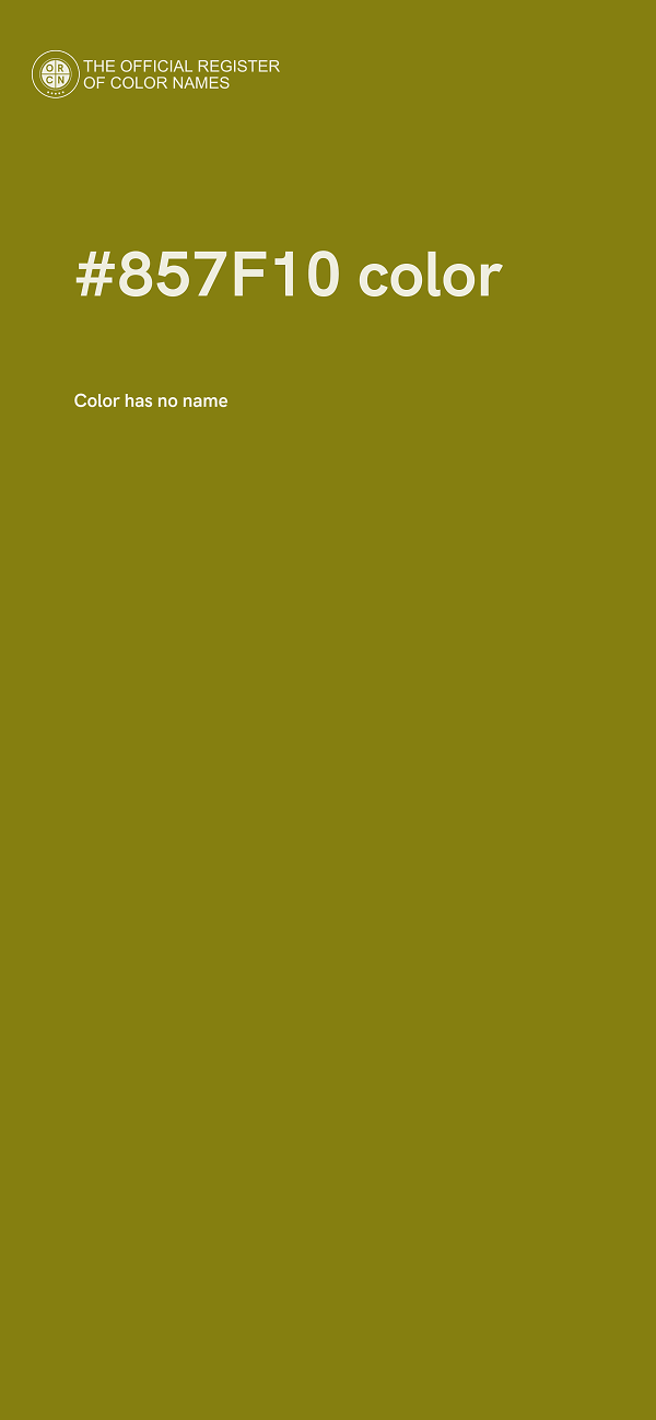 #857F10 color image