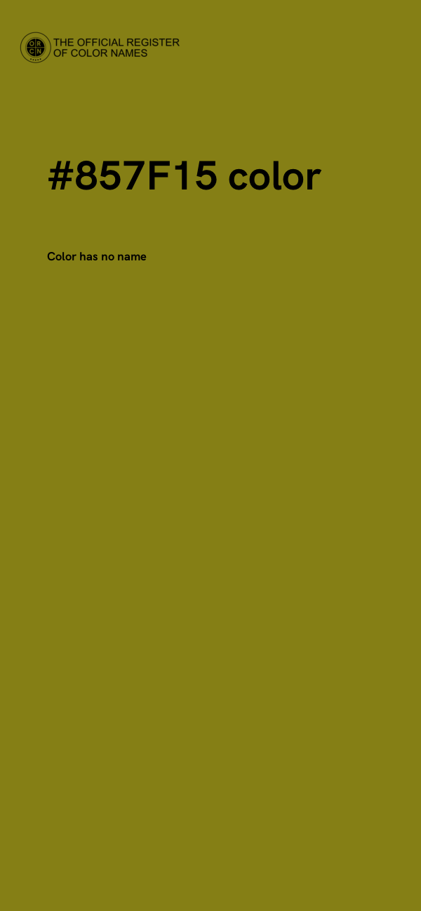 #857F15 color image