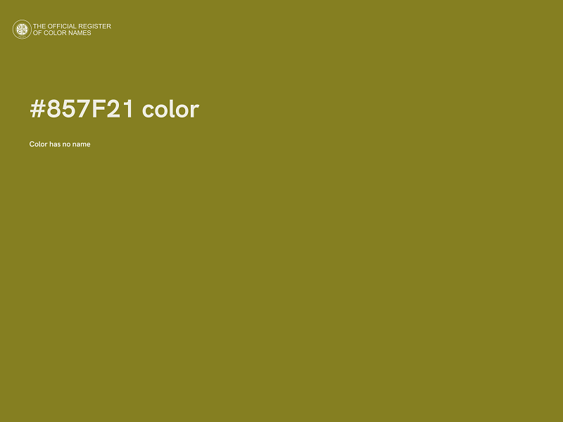 #857F21 color image