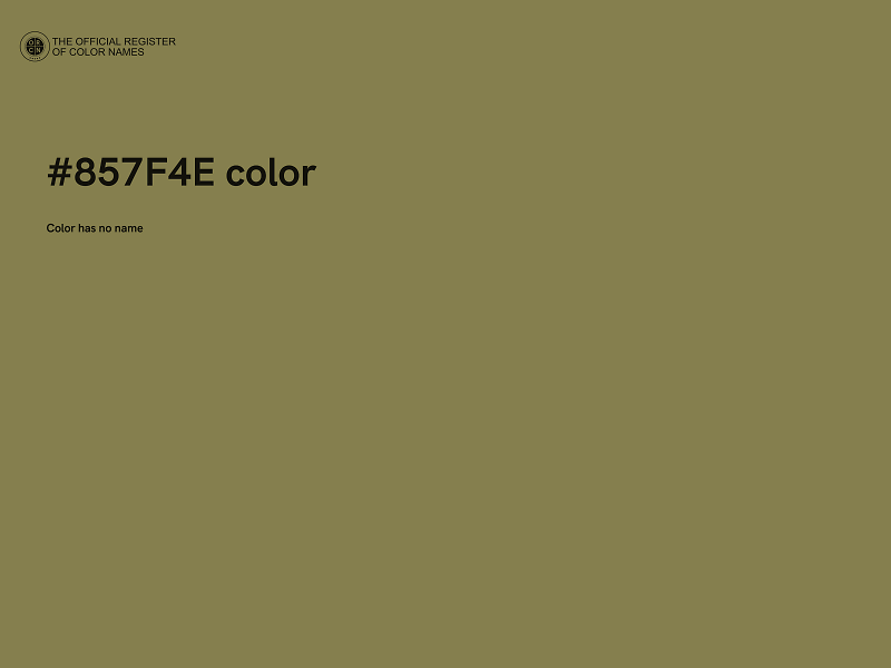 #857F4E color image