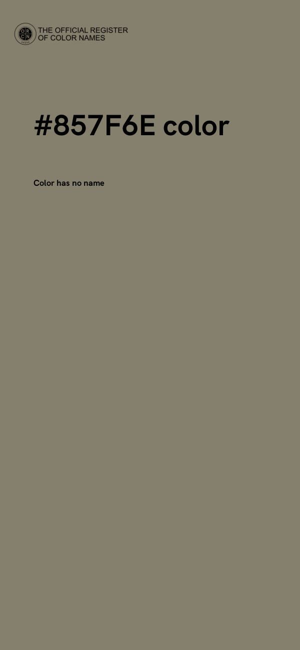 #857F6E color image