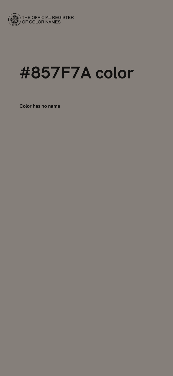 #857F7A color image