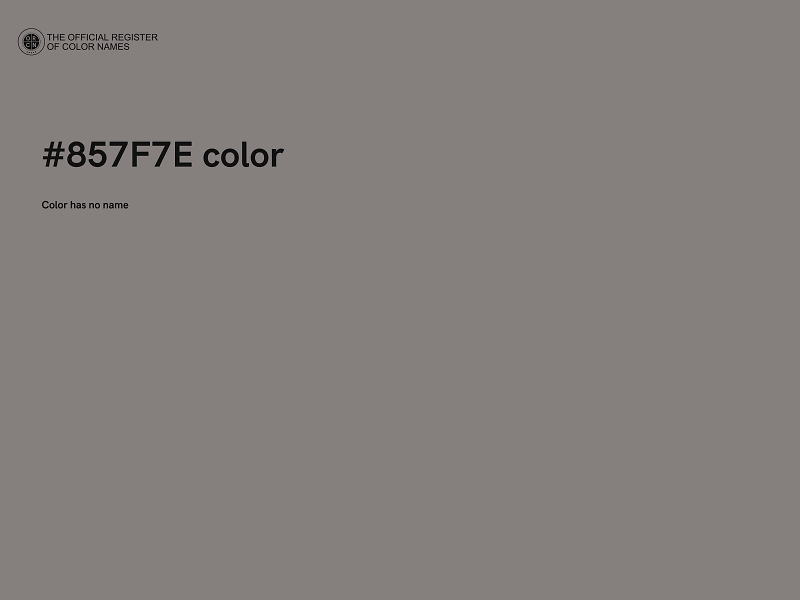 #857F7E color image