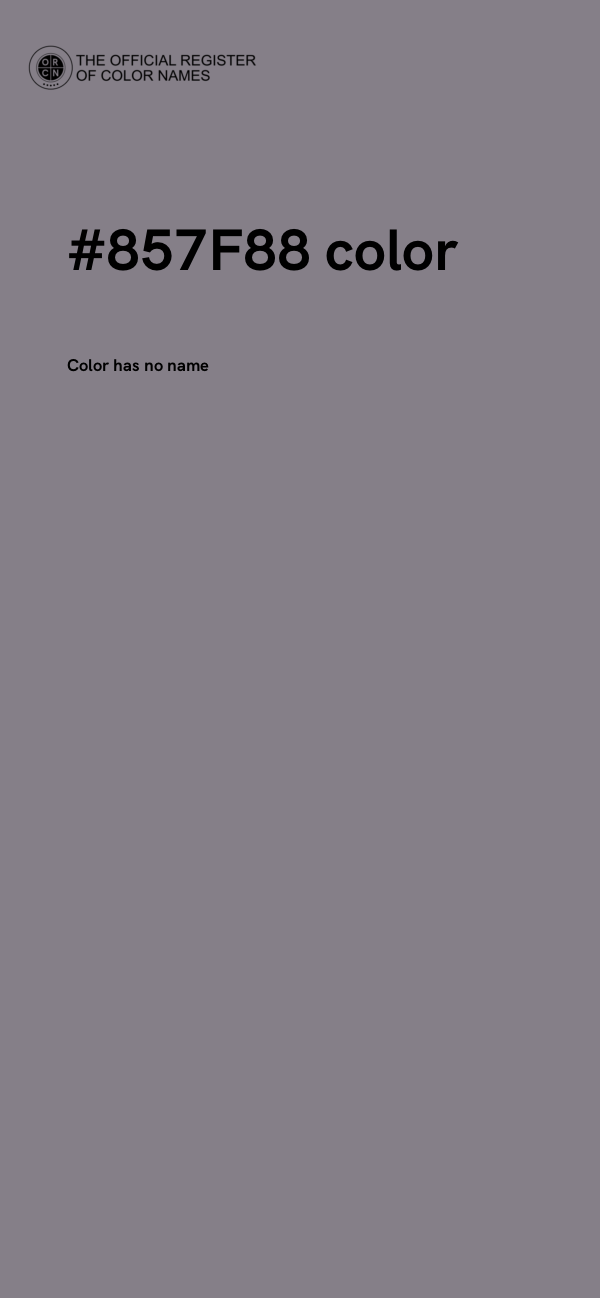 #857F88 color image