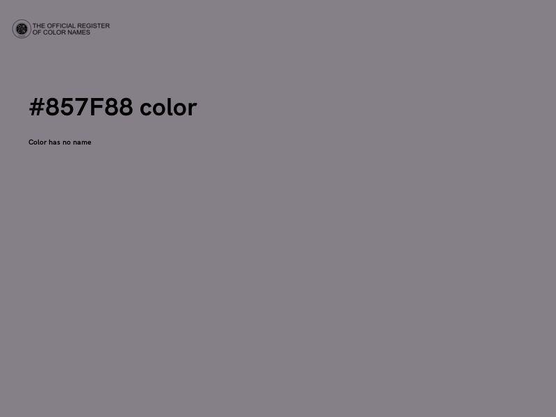 #857F88 color image