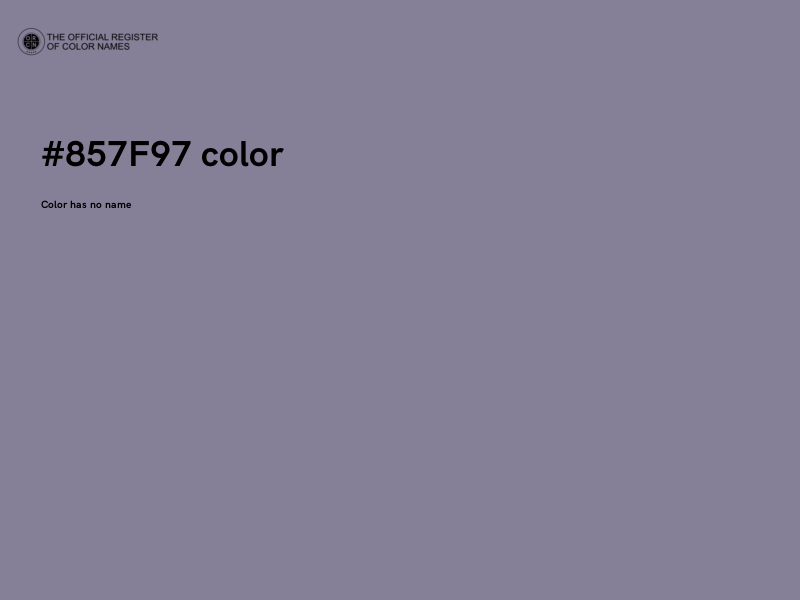 #857F97 color image