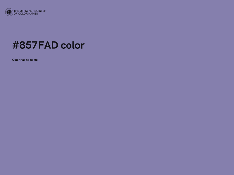 #857FAD color image