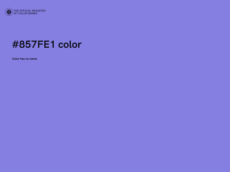 #857FE1 color image