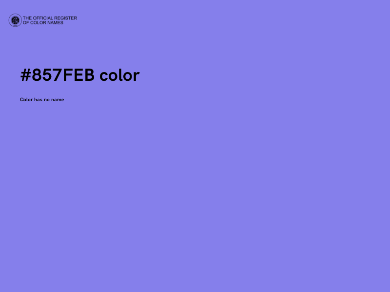 #857FEB color image