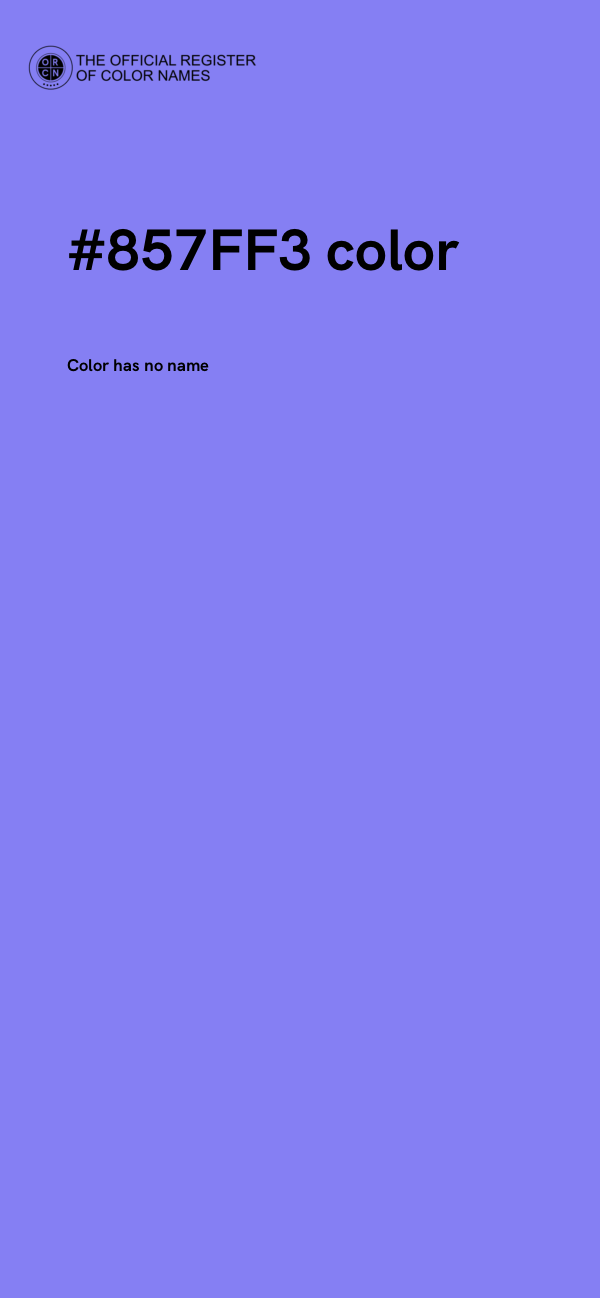 #857FF3 color image
