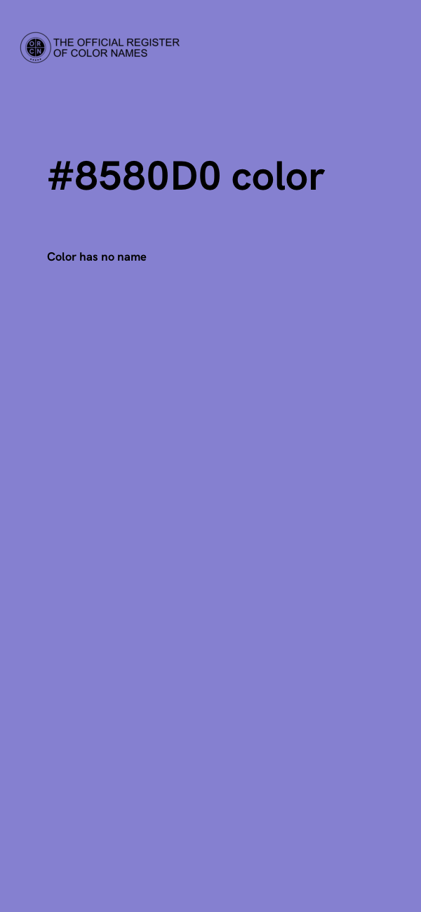 #8580D0 color image