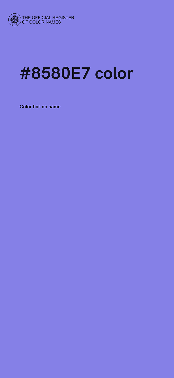 #8580E7 color image