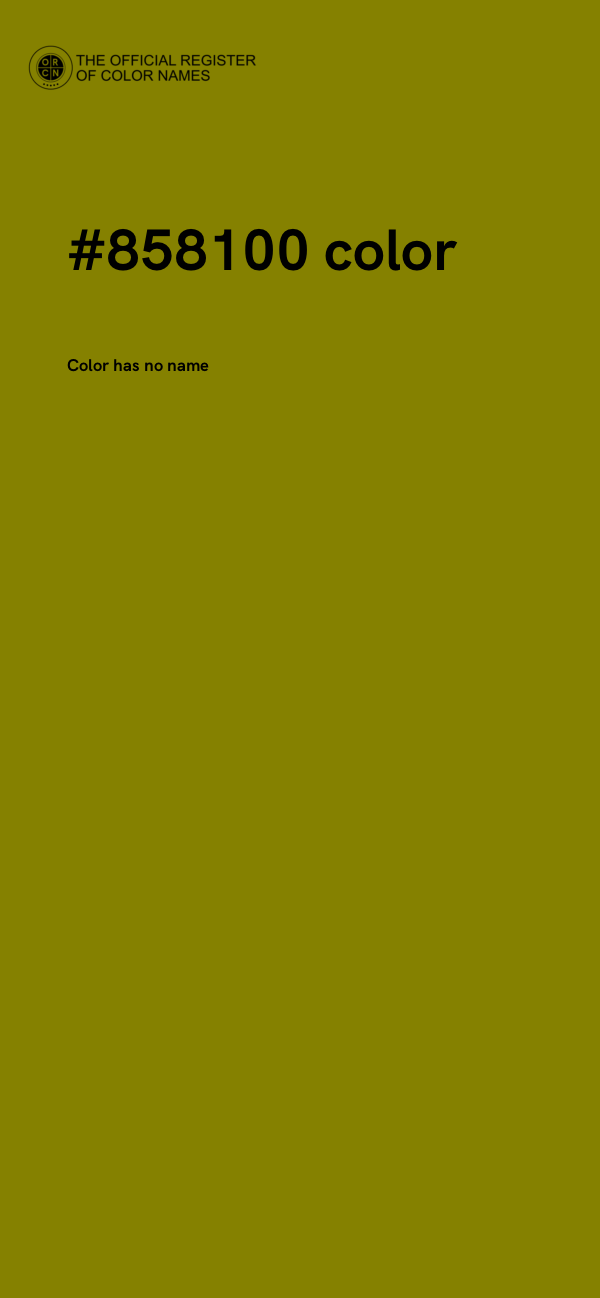 #858100 color image