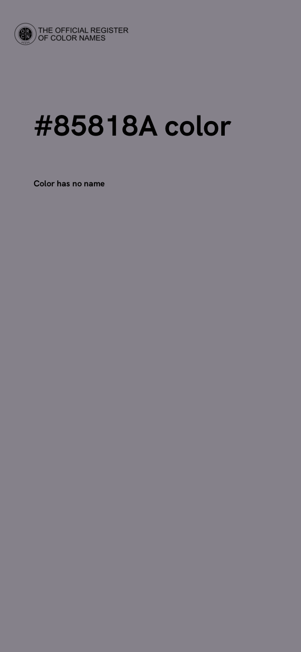 #85818A color image