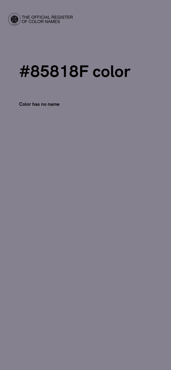 #85818F color image