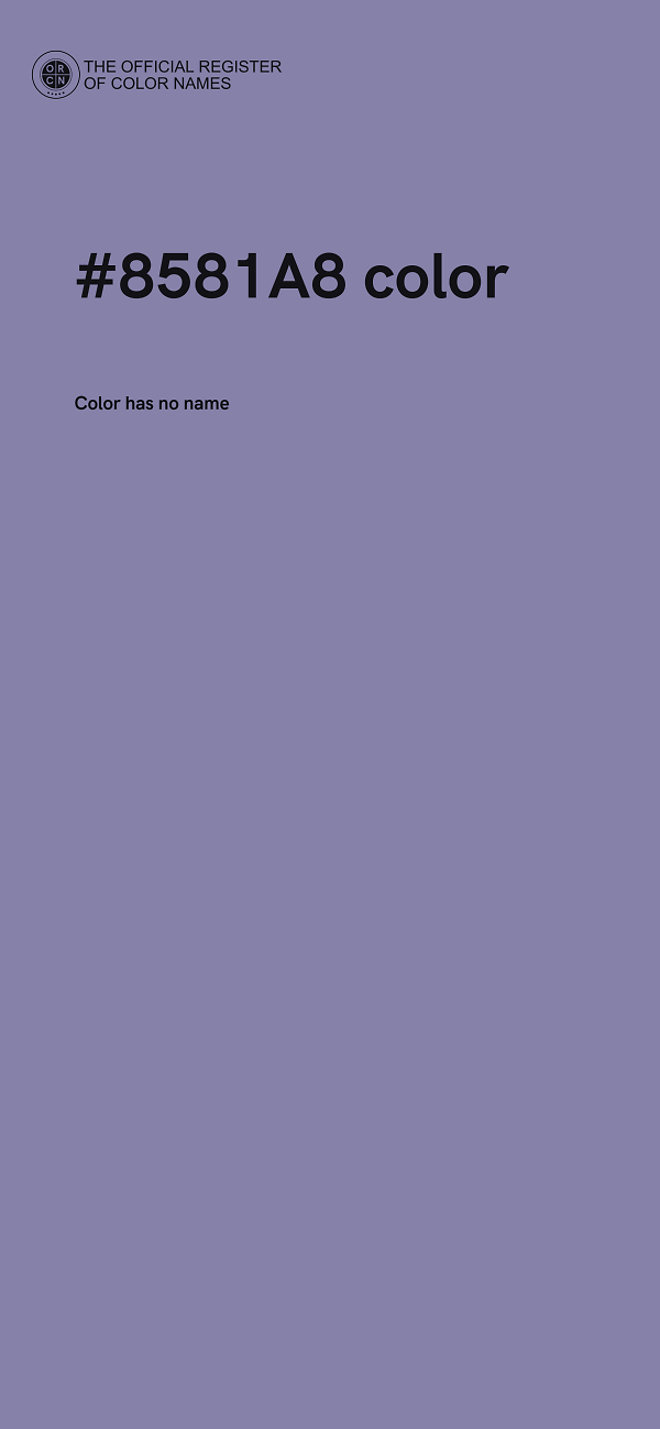 #8581A8 color image