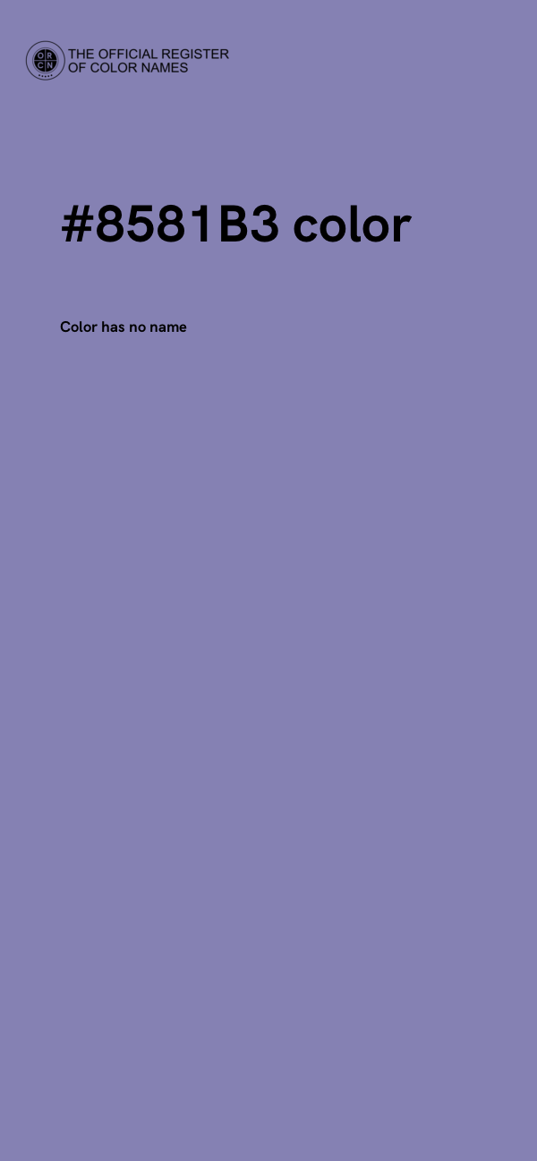 #8581B3 color image