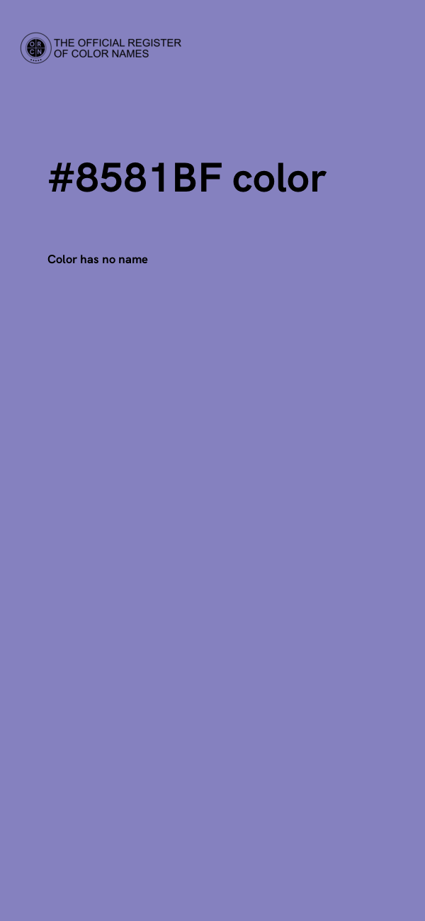 #8581BF color image