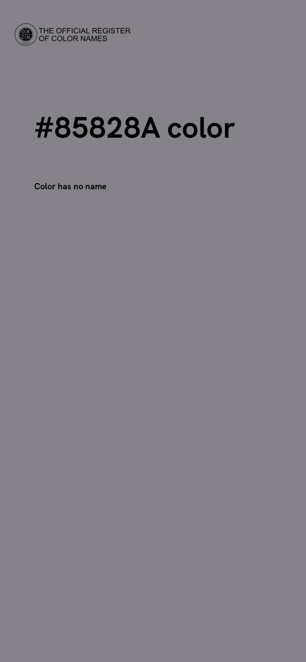 #85828A color image