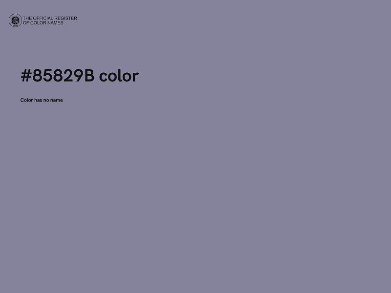 #85829B color image