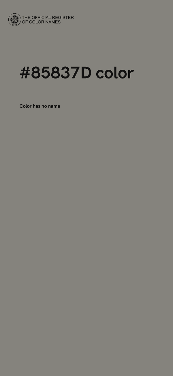 #85837D color image