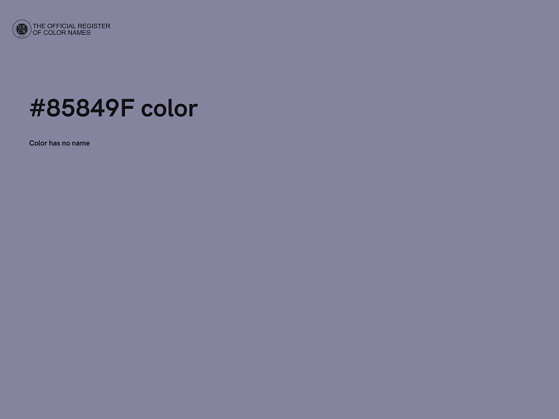 #85849F color image
