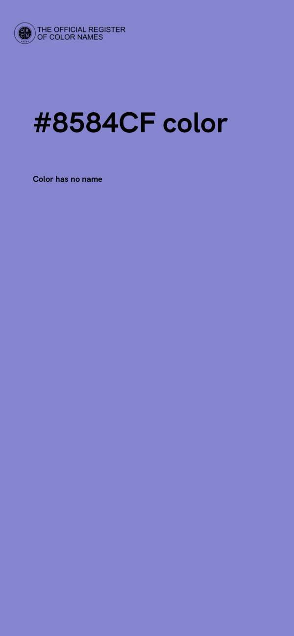#8584CF color image