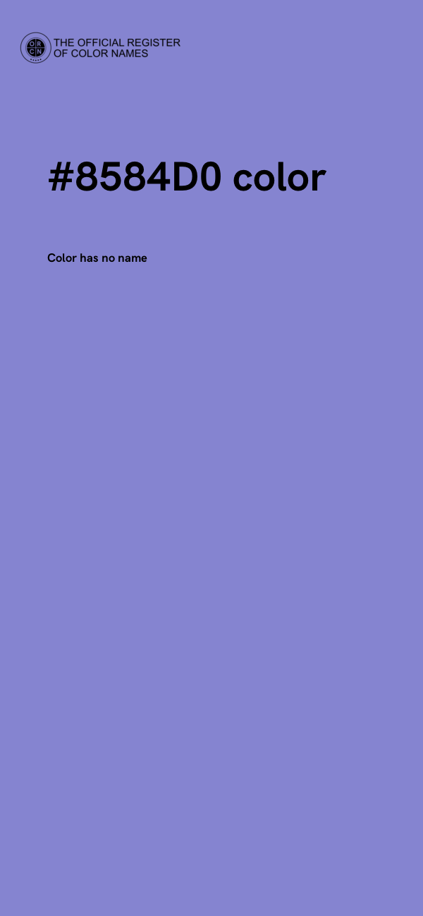 #8584D0 color image