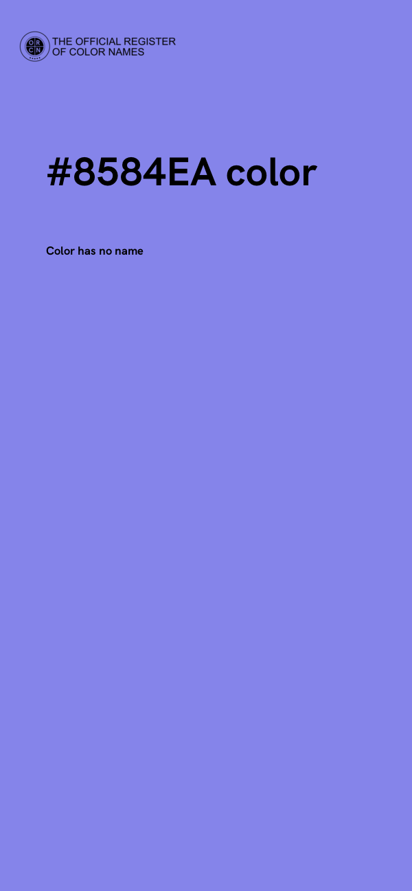 #8584EA color image