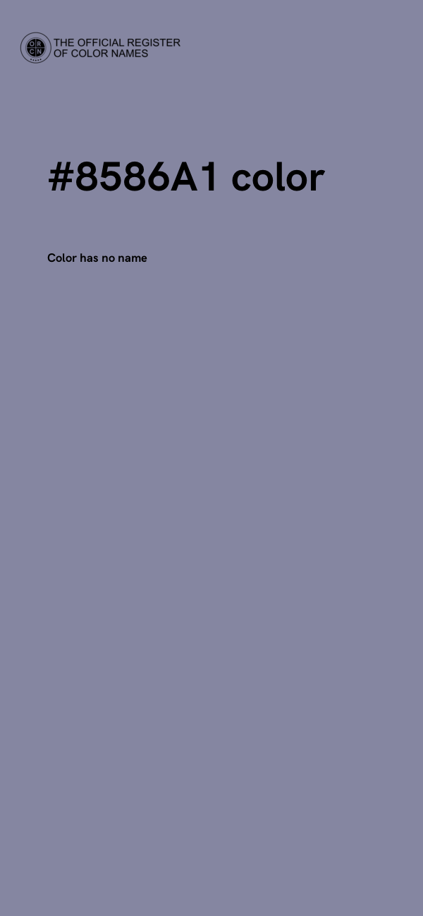 #8586A1 color image