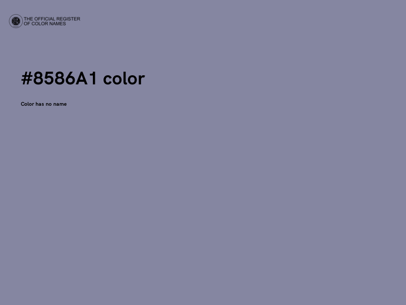 #8586A1 color image