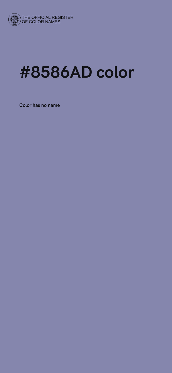 #8586AD color image