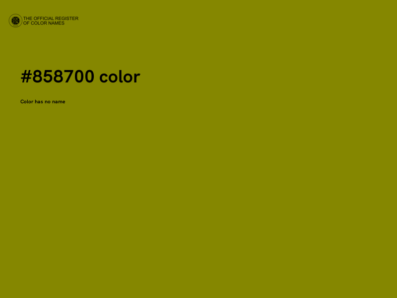 #858700 color image