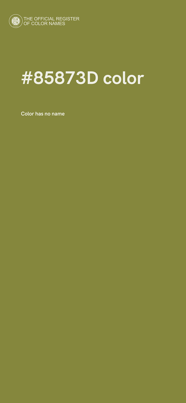 #85873D color image