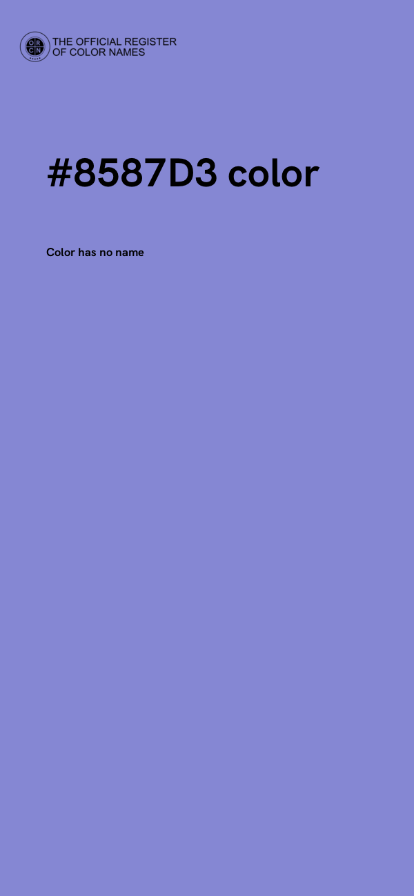 #8587D3 color image