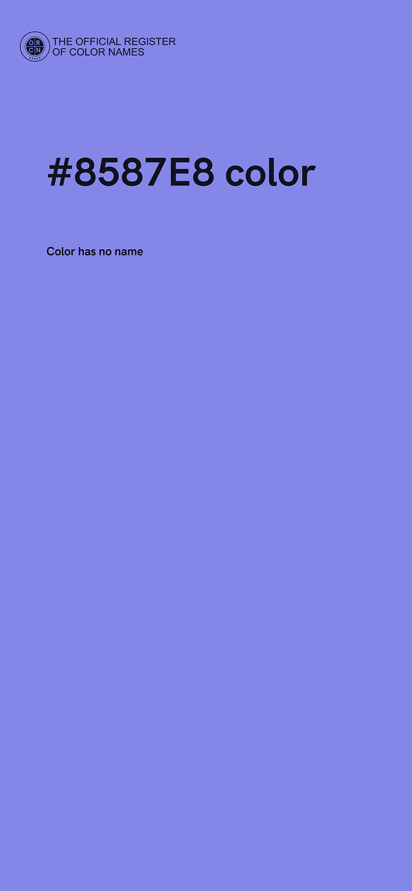 #8587E8 color image