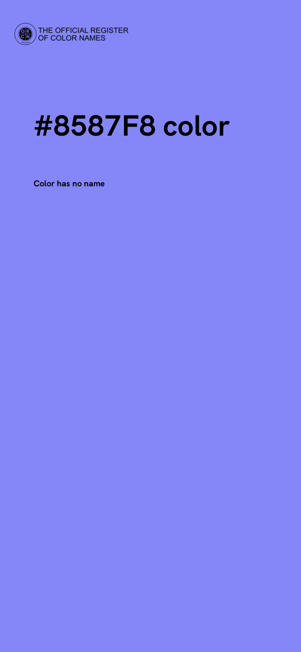#8587F8 color image