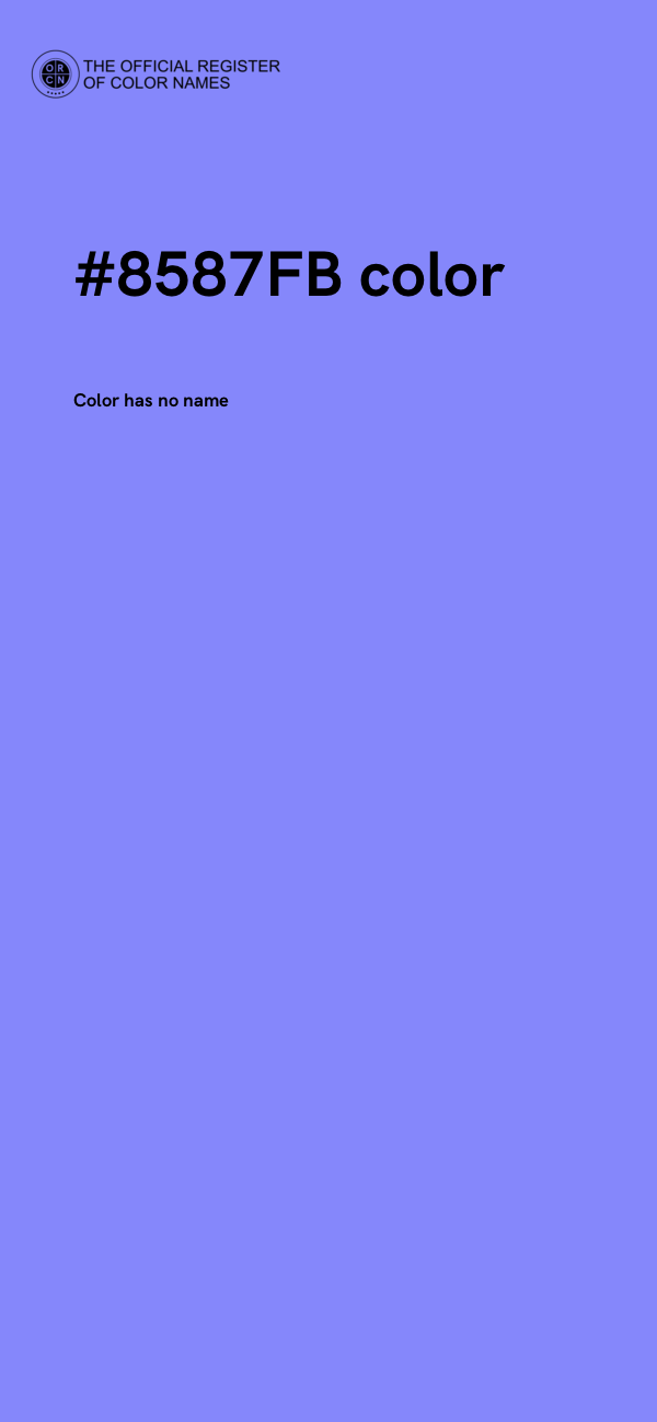 #8587FB color image