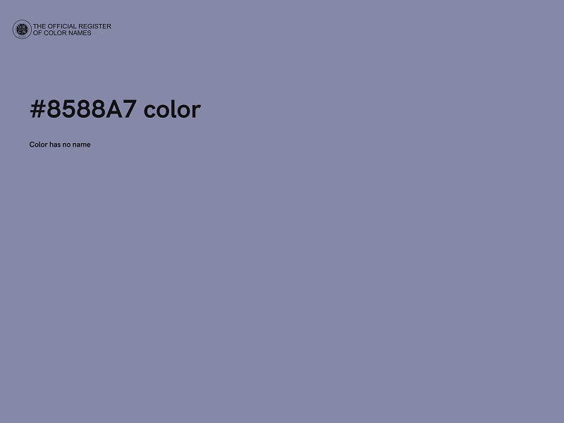 #8588A7 color image