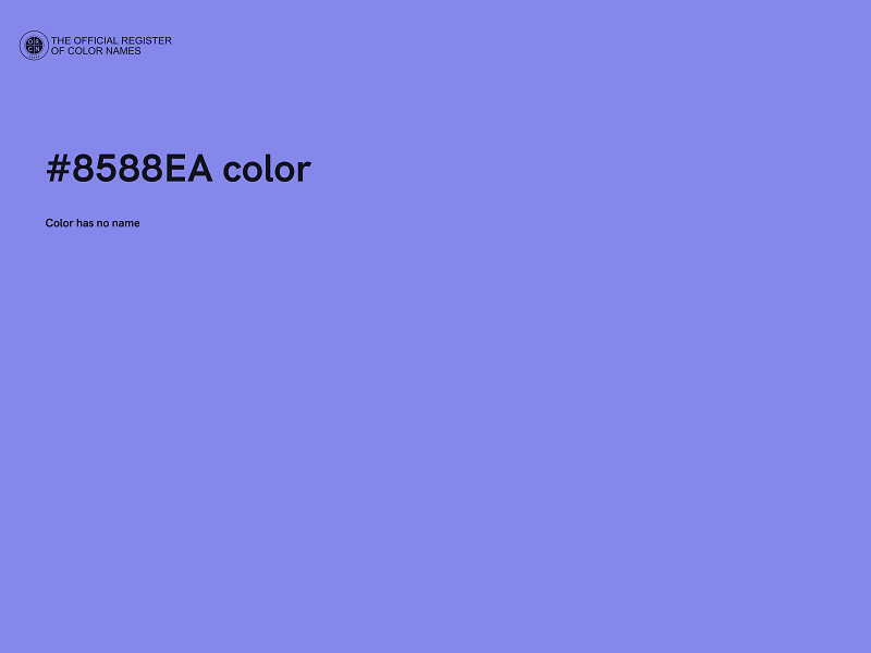 #8588EA color image