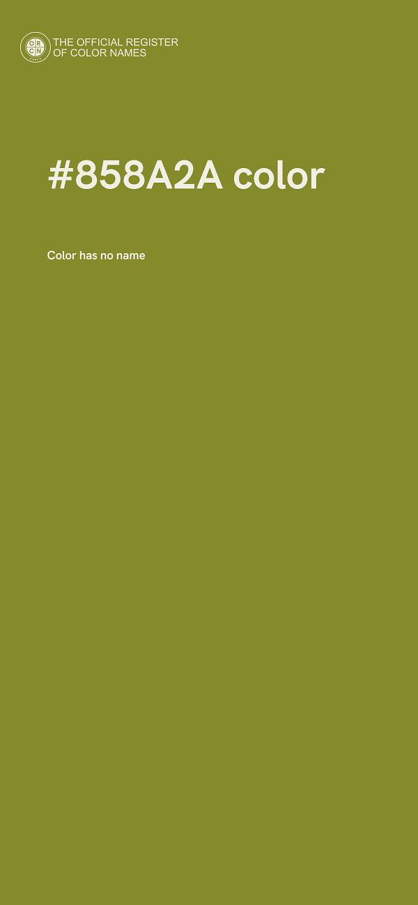 #858A2A color image