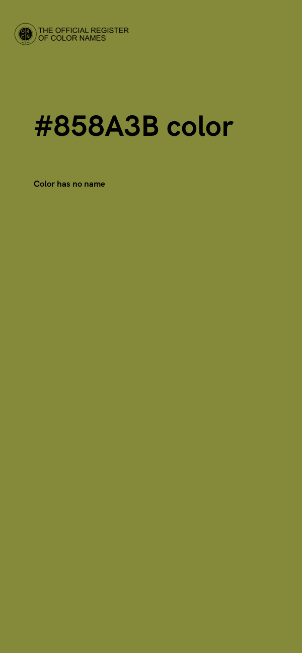 #858A3B color image