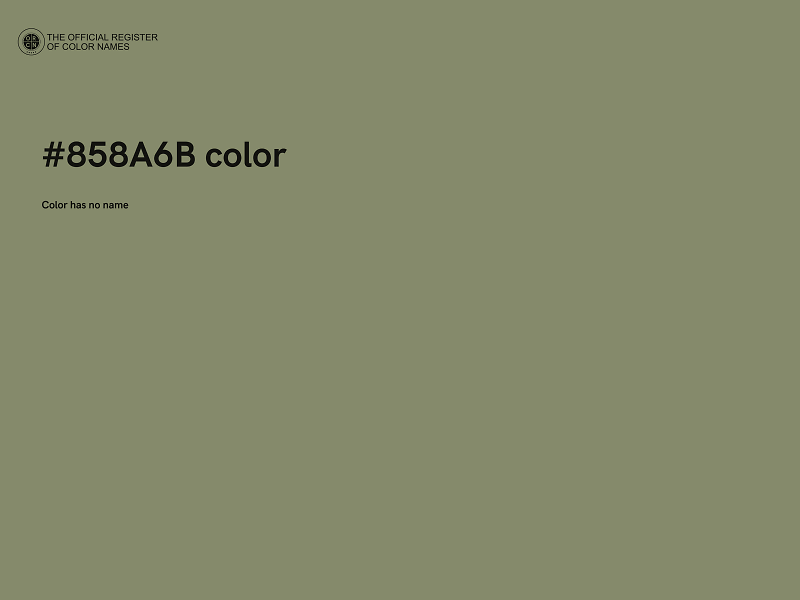 #858A6B color image