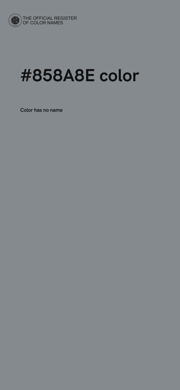 #858A8E color image