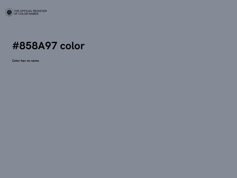 #858A97 color image