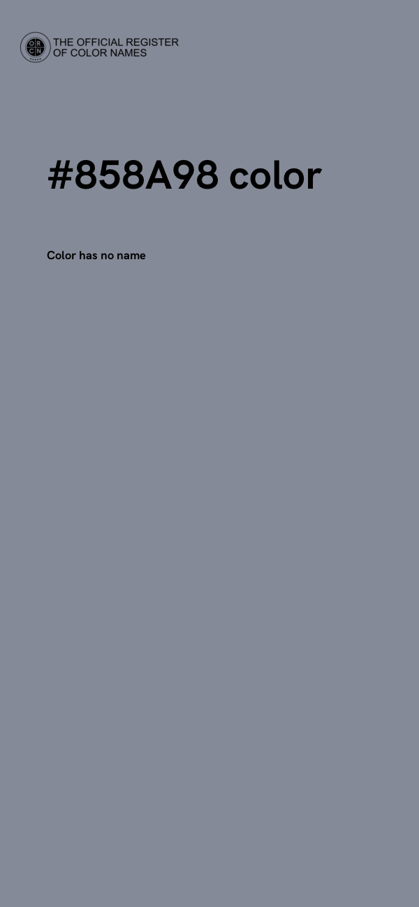 #858A98 color image